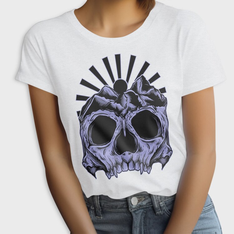 Skull Mountain Sunburst, Tricou Femei