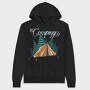Camping Forest Tent, Hanorac Oversize Barbati (Unisex)