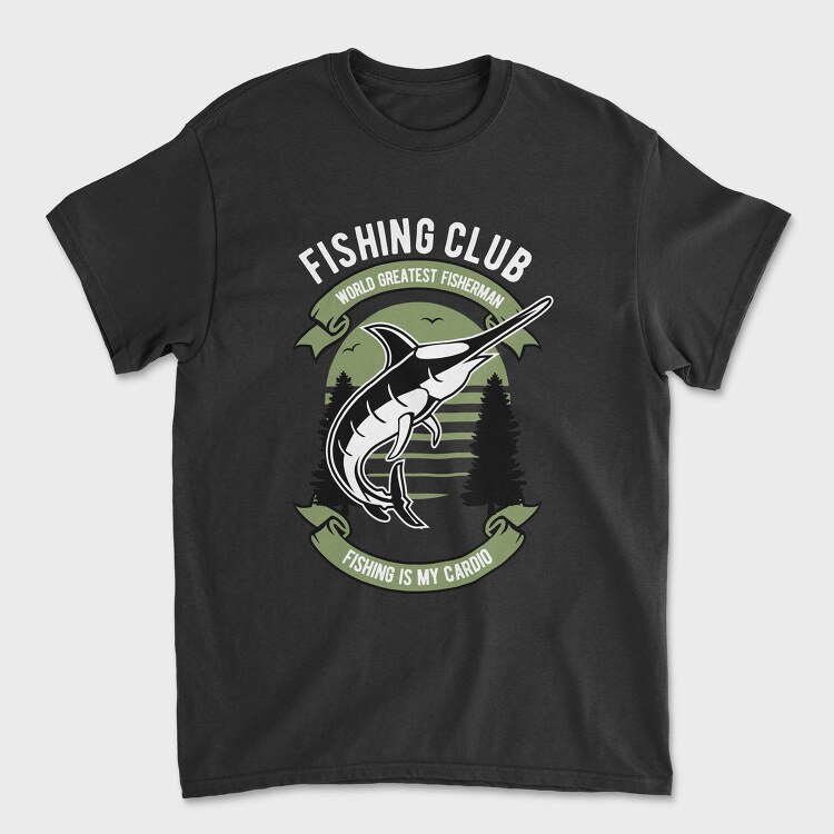 Fishing Cardio Marlin, Tricou Barbati (Unisex)