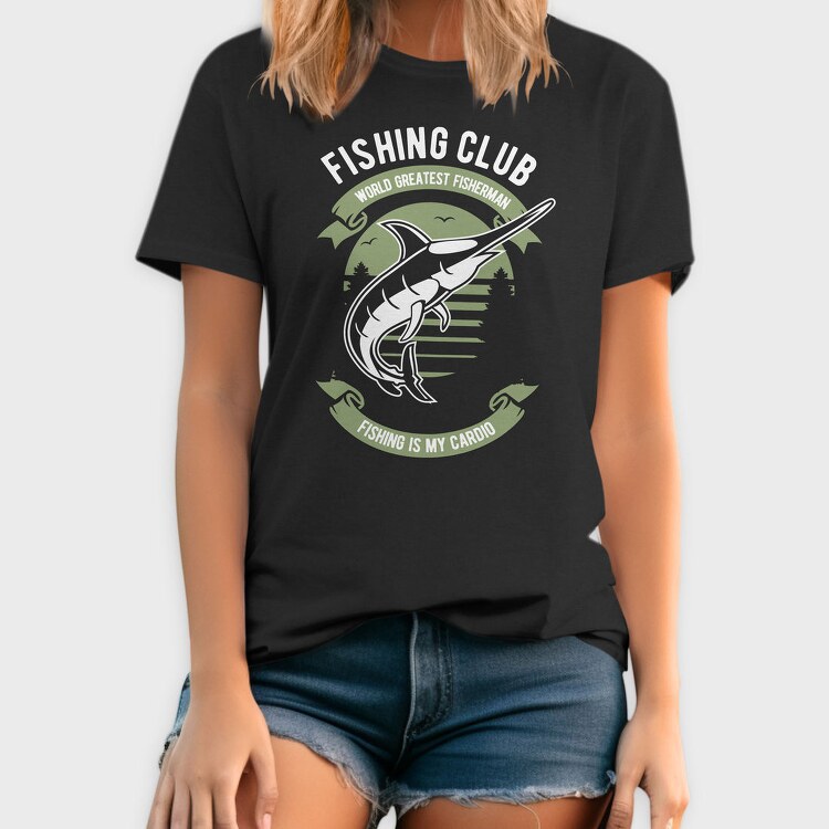 Fishing Cardio Marlin, Tricou Barbati (Unisex)