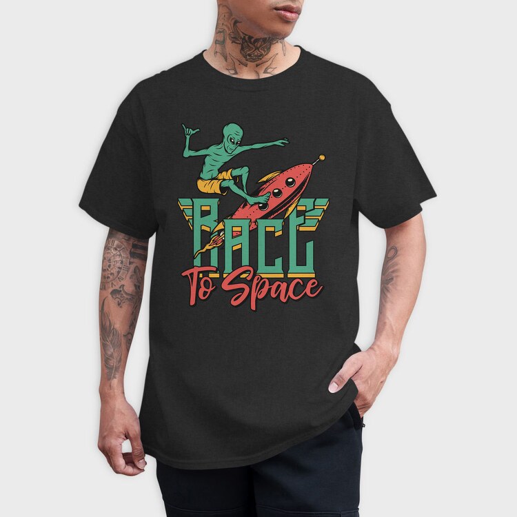 Race To Space, Tricou Barbati (Unisex)