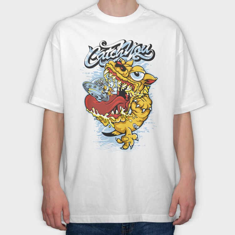 Catch Me Now, Tricou Oversize Barbati (Unisex)