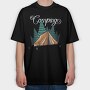 Camping Forest Tent, Tricou Oversize Barbati (Unisex)