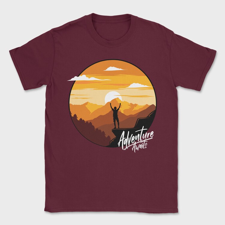 Adventure Summit, Tricou Barbati (Unisex)