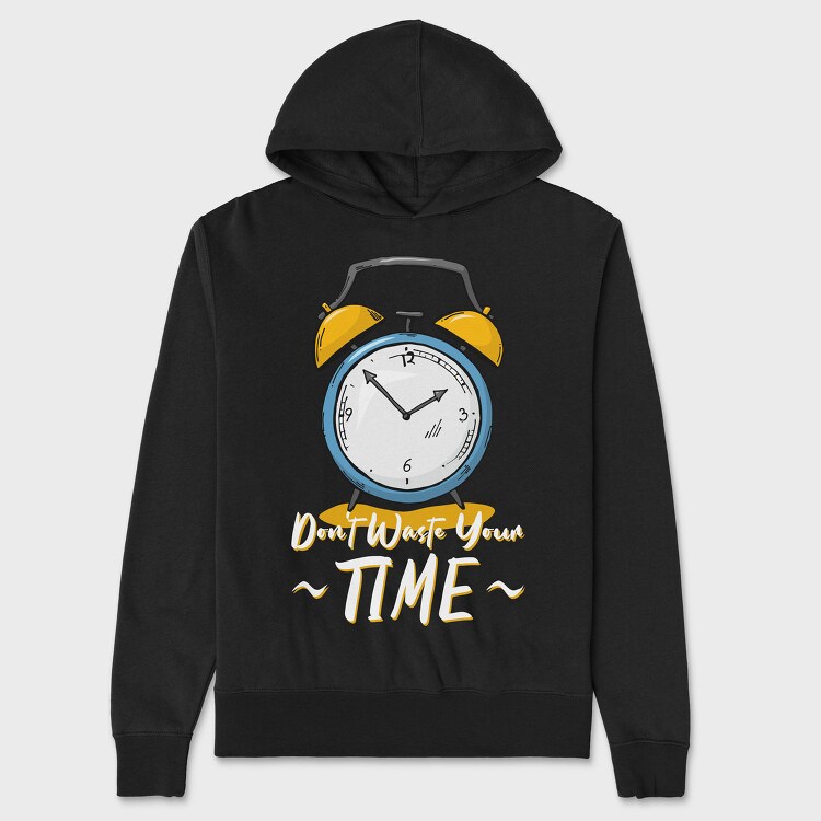 Alarm Clock Time, Hanorac Oversize Barbati (Unisex)