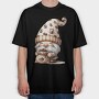 Coffee Coffee Coffee Cafe Gnome, Tricou Oversize Barbati (Unisex)