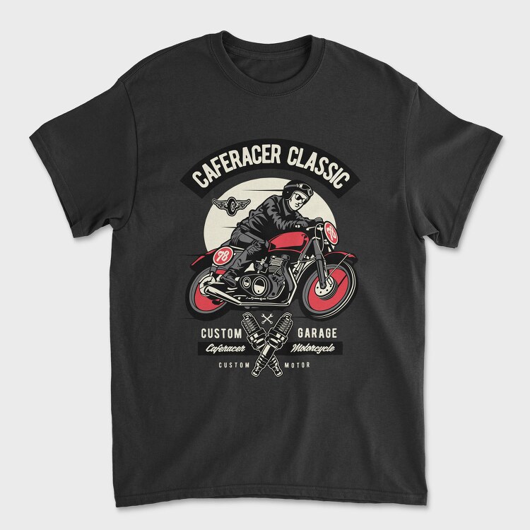 Caferacer Classic Garage, Tricou Barbati (Unisex)