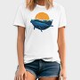 Whale Sunset, Tricou Barbati (Unisex)