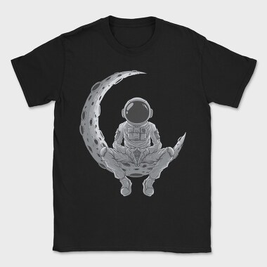 Astronaut Moon Meditation, Tricou Barbati (Unisex)