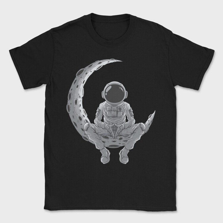Astronaut Moon Meditation, Tricou Barbati (Unisex)