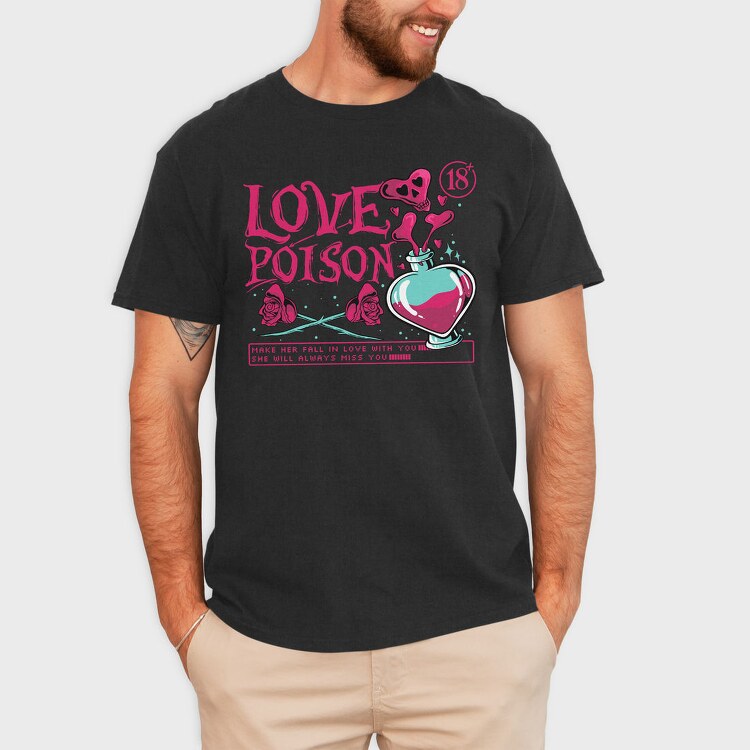 Love Poison Potion, Tricou Barbati (Unisex)