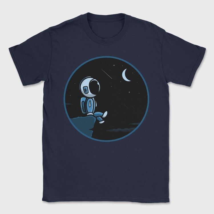 Astronaut Moon Night, Tricou Barbati (Unisex)