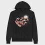 Astronaut Moon Stroll, Hanorac Oversize Barbati (Unisex)