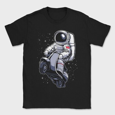 Astronaut Scooter Rider, Tricou Barbati (Unisex)