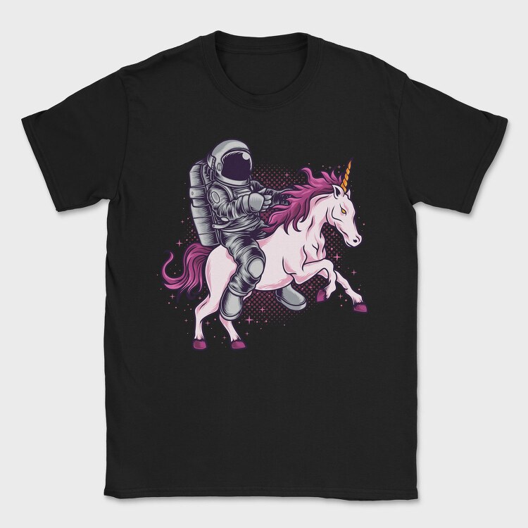Astronaut Unicorn Space Ride, Tricou Barbati (Unisex)