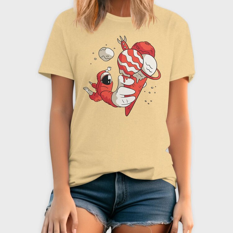 Astronaut Ice Cream, Tricou Barbati (Unisex)