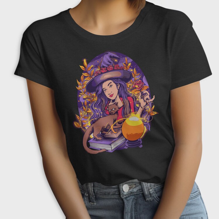 Witchcraft And Cat, Tricou Femei