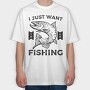 Fishing Escapade, Tricou Oversize Barbati (Unisex)
