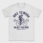 Bike To Work Ride, Tricou Barbati (Unisex)