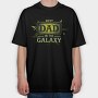 Best Dad Galaxy, Tricou Oversize Barbati (Unisex)