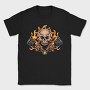 Burning Skull Pistons, Tricou Barbati (Unisex)