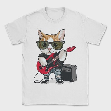 Cat Rockstar, Tricou Barbati (Unisex)