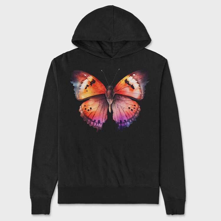 Color Butterfly Dance, Hanorac Oversize Barbati (Unisex)