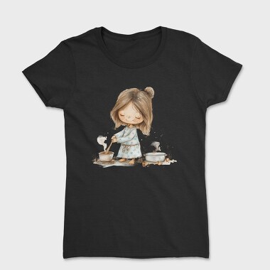 Cooking Girl Stirring, Tricou Femei