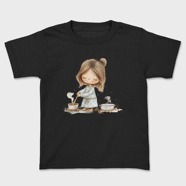 Cooking Girl Stirring, Tricou Copii