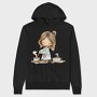 Cooking Girl Stirring, Hanorac Oversize Barbati (Unisex)