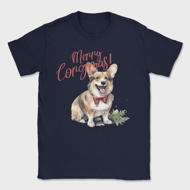 Corgi Merry Longmas, Tricou Barbati (Unisex)