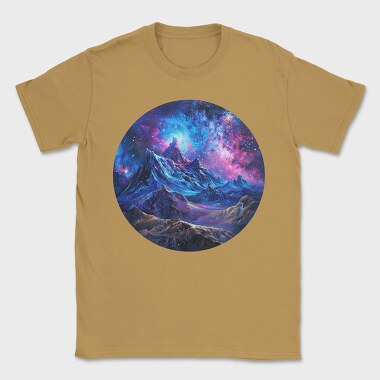 Cosmic Mountain Night, Tricou Barbati (Unisex)