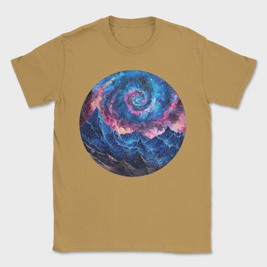 Cosmic Mountain Spiral, Tricou Barbati (Unisex)