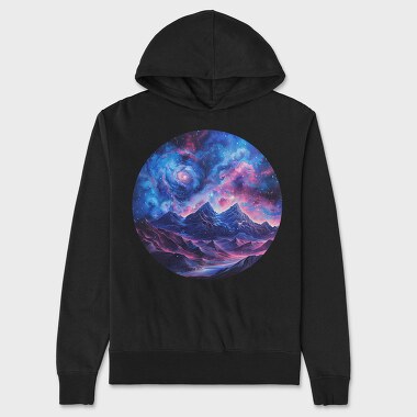 Cosmic Mountain Spirit, Hanorac Oversize Barbati (Unisex)