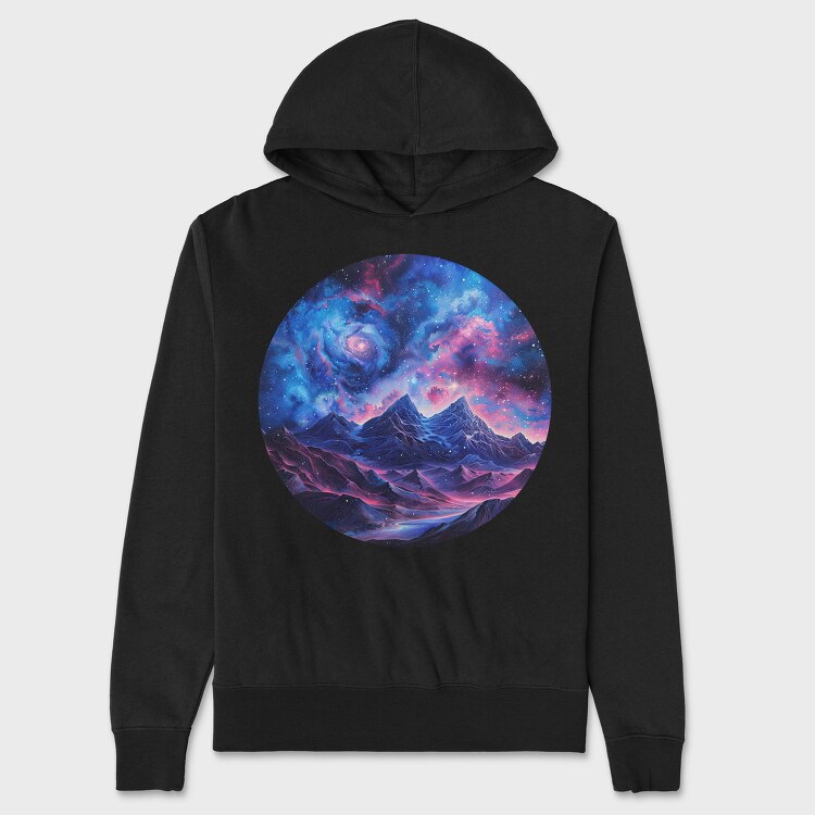 Cosmic Mountain Spirit, Hanorac Oversize Barbati (Unisex)