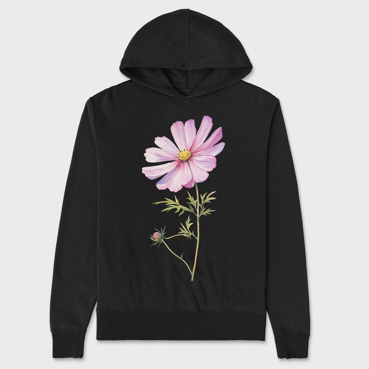 Cosmos Flower 01, Hanorac Oversize Barbati (Unisex)