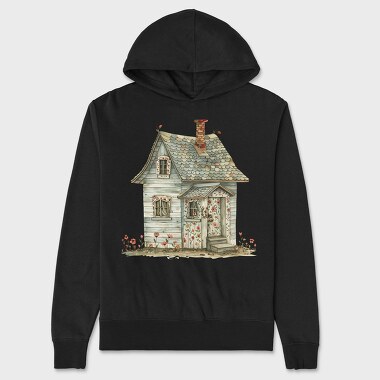 Cottage Flowers Garden, Hanorac Oversize Barbati (Unisex)