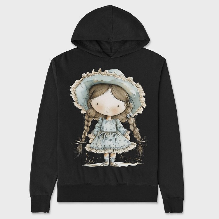 Cottage Girl Dreams Blossom, Hanorac Oversize Barbati (Unisex)