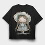 Cottage Girl Dreams Blossom, Tricou Oversize Barbati (Unisex)