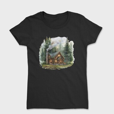 Cozy Forest Mist Home, Tricou Femei