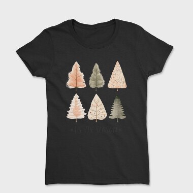 Cozy Hygge Trees, Tricou Femei
