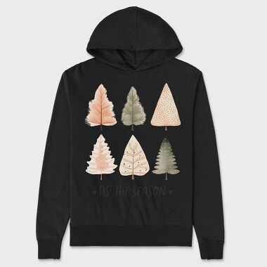Cozy Hygge Trees, Hanorac Oversize Barbati (Unisex)