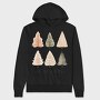 Cozy Hygge Trees, Hanorac Oversize Barbati (Unisex)