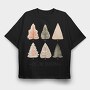 Cozy Hygge Trees, Tricou Oversize Barbati (Unisex)