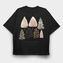 Cozy Winter Nestle, Tricou Oversize Barbati (Unisex)