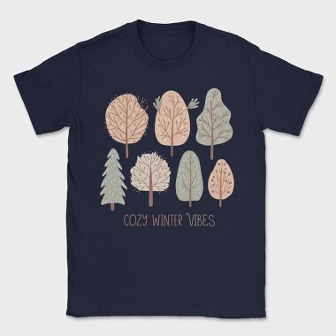 Cozy Winter Trees, Tricou Barbati (Unisex)