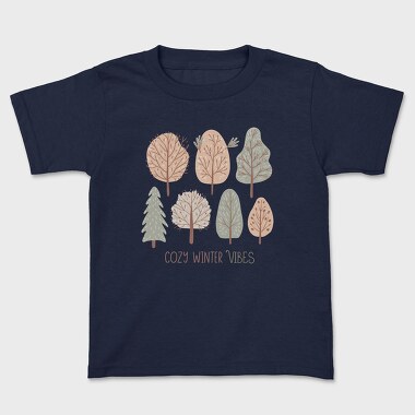 Cozy Winter Trees, Tricou Copii