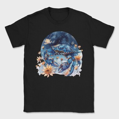 Crab Floral Night, Tricou Barbati (Unisex)
