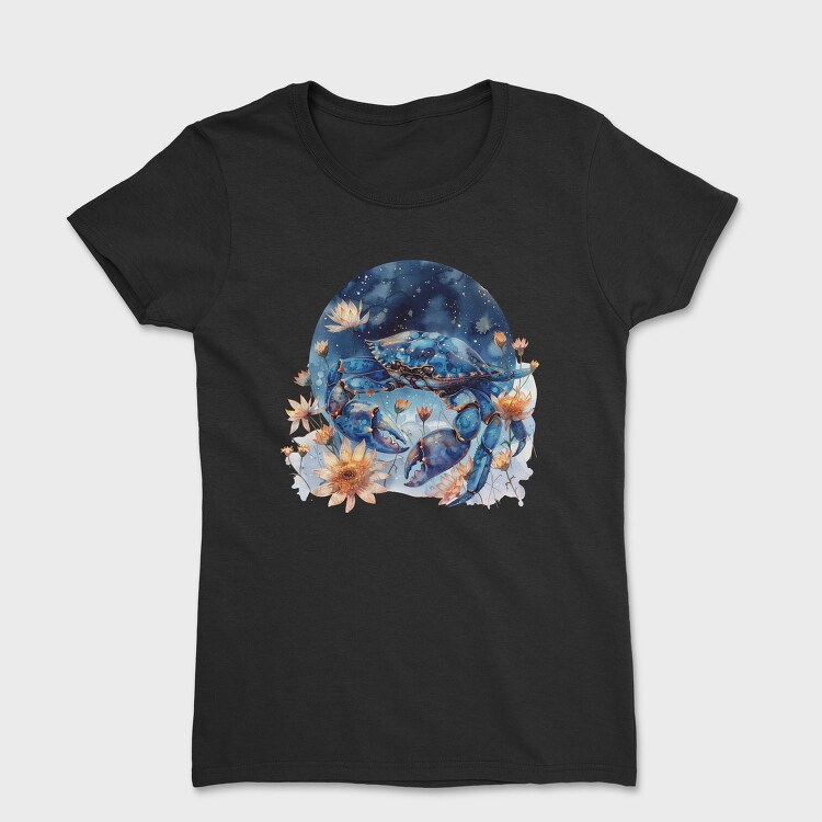 Crab Floral Night, Tricou Femei