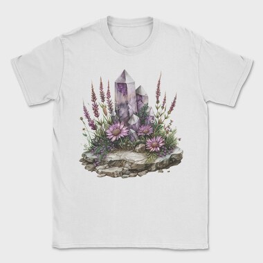 Crystals And Flowers, Tricou Barbati (Unisex)
